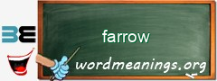 WordMeaning blackboard for farrow